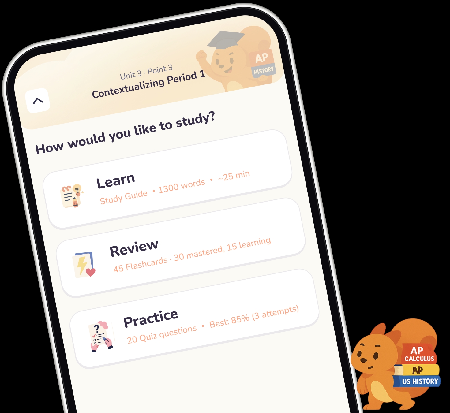 PrepGo app preview left